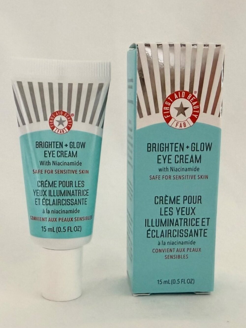 First Aid Beauty Eye Cream Brighten Glow Niacinamide 15ml Sensitive Skin